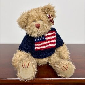 1993 Ty American Flag Sweater Bear with tag